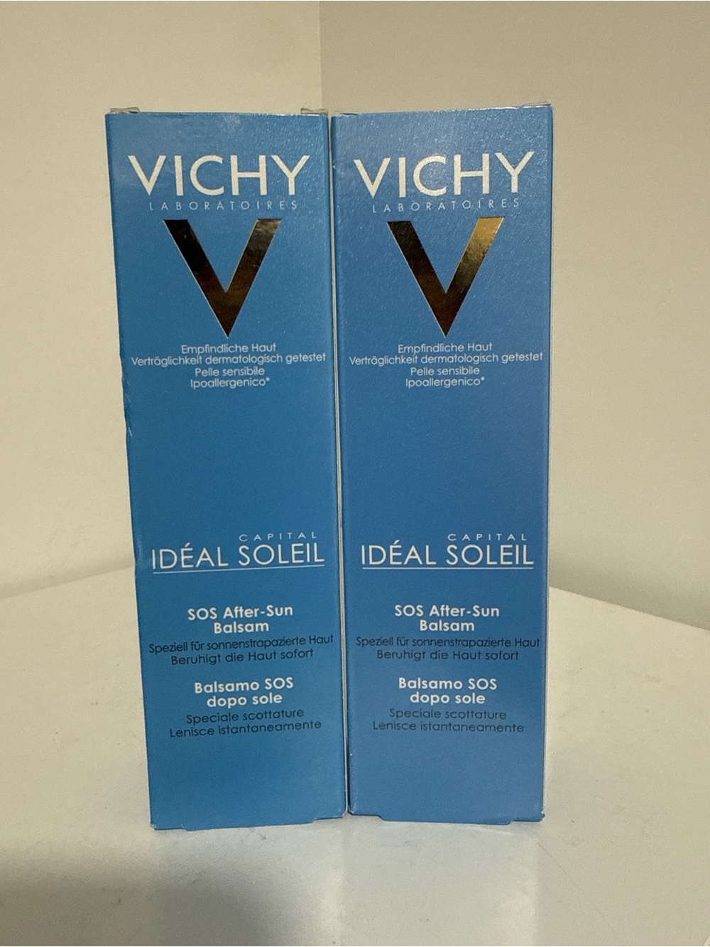 Vichy Idéal Soleil SOS After-Sun Balm -2 packs (100ml each). New